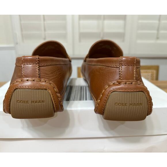 Cole Haan Men\'s Wyatt Bit Driver Loafers Chestnut British Tan Leather Size 9 NIB main image 8